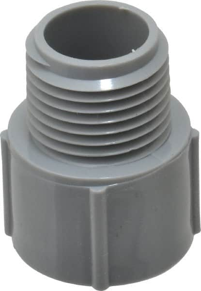 Thomas & Betts - 1/2" Trade, PVC Threaded Rigid Conduit Male Adapter - Insulated - Makers Industrial Supply