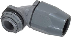 Thomas & Betts - 3/8" Trade, Thermoplastic Threaded Angled Liquidtight Conduit Connector - Insulated - Makers Industrial Supply