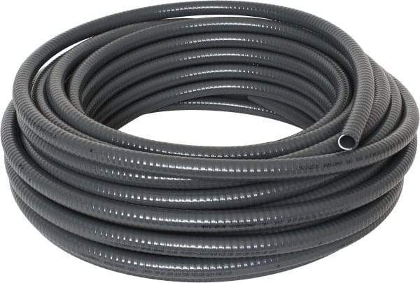 Thomas & Betts - 1/2" Trade Size, 100' Long, Flexible Liquidtight Conduit - PVC, 0.627" ID, Gray - Makers Industrial Supply