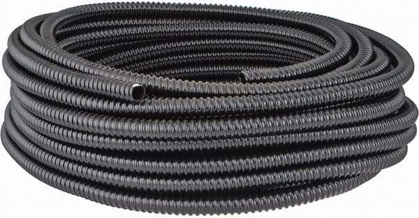 Thomas & Betts - 1/2" Trade Size, 100' Long, Flexible Liquidtight Conduit - PVC, 0.627" ID, Black - Makers Industrial Supply