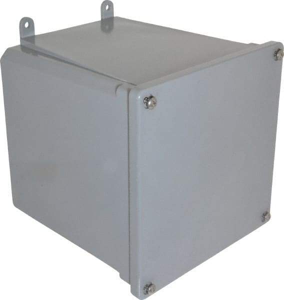 Thomas & Betts - Thermoplastic Junction Box Enclosure Screw Flat Cover - NEMA 4, 4X, 6" Wide x 6" High x 6" Deep, Corrosion Resistant - Makers Industrial Supply