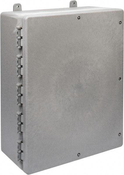 Thomas & Betts - Thermoplastic Standard Enclosure Hinge Flat Cover - NEMA 1, 2, 3, 4, 12, 3S, 3SX, 3X, 4X, 16-1/2" Wide x 20" High x 7-1/2" Deep - Makers Industrial Supply