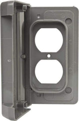 Thomas & Betts - Electrical Outlet Box Polycarbonate Duplex Receptacle Cover - Makers Industrial Supply