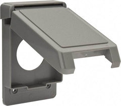 Thomas & Betts - Electrical Outlet Box Polycarbonate Single Receptacle Cover - Makers Industrial Supply