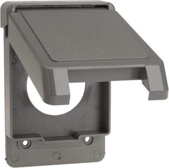 Thomas & Betts - Electrical Outlet Box Polycarbonate Single Receptacle Cover - Makers Industrial Supply