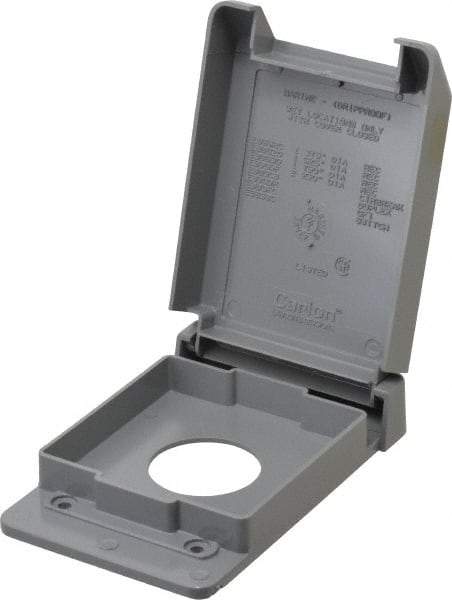 Thomas & Betts - Electrical Outlet Box Polycarbonate Single Receptacle Cover - Makers Industrial Supply