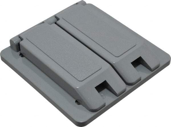 Thomas & Betts - Electrical Outlet Box Polycarbonate Duplex Receptacle Cover - Makers Industrial Supply