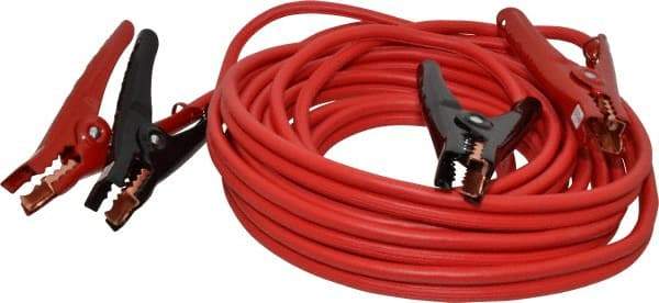 Southwire - 25 Ft. Long, 250 Amperage Rating, Insulated No Shock Sidekick Clamp - Red, 4 Wire Guage - Makers Industrial Supply