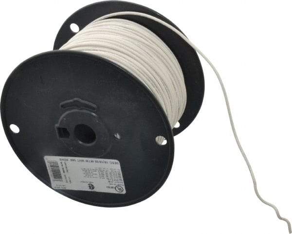 Southwire - 18 AWG, 16 Strand, White Machine Tool Wire - PVC, Acid, Moisture and Oil Resistant, 500 Ft. Long - Makers Industrial Supply