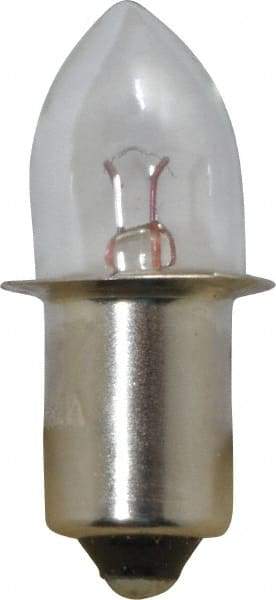 Value Collection - 1.19 Watt, 2.38 Volt, Incandescent Miniature & Specialty B3-1/2 Lamp - Single Contact Miniature Flanged Base, 1 to 1.999 Equivalent Range, Warm (1,000 to 3,000), Dimmable, 1-1/4" OAL - Makers Industrial Supply