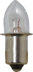 Value Collection - 1.19 Watt, 2.38 Volt, Incandescent Miniature & Specialty B3-1/2 Lamp - Single Contact Miniature Flanged Base, 1 to 1.999 Equivalent Range, Warm (1,000 to 3,000), Dimmable, 1-1/4" OAL - Makers Industrial Supply