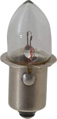 Value Collection - 1.11 Watt, 3.7 Volt, Incandescent Miniature & Specialty B3-1/2 Lamp - Single Contact Miniature Flanged Base, 1 to 1.999 Equivalent Range, Warm (1,000 to 3,000), Dimmable, 1-1/4" OAL - Makers Industrial Supply