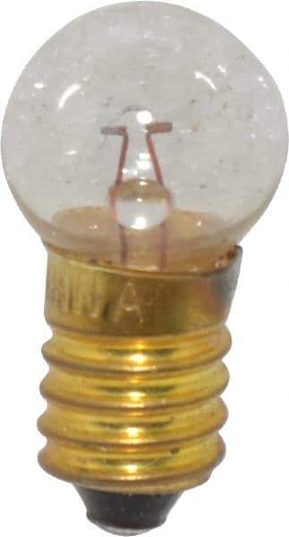 Value Collection - 2.5 Watt, 5 Volt, Incandescent Miniature & Specialty G4-1/2 Lamp - Miniature Screw Base, 2 to 4.999 Equivalent Range, Warm (1,000 to 3,000), Dimmable, 1-1/4" OAL - Makers Industrial Supply