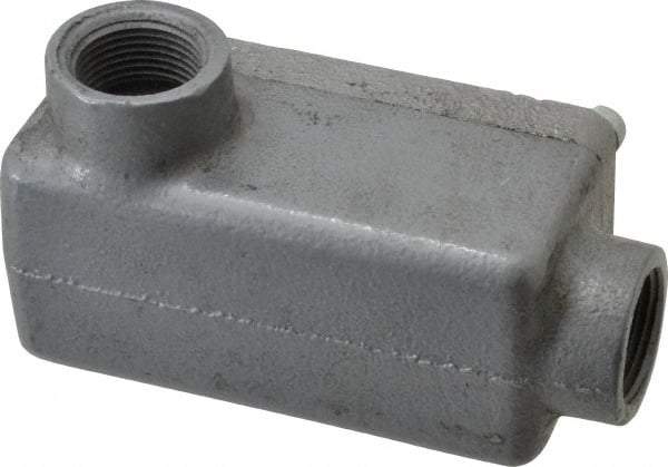 O-Z/Gedney - LR Body, 3/4" Trade, Rigid Malleable Iron Conduit Body - Rectangle, 1" OAL, Hazardous Locations - Makers Industrial Supply