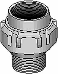 Thomas & Betts - 2-1/2" Trade, Steel Threaded Straight Rigid/Intermediate (IMC) Conduit Male Union - Noninsulated - Makers Industrial Supply