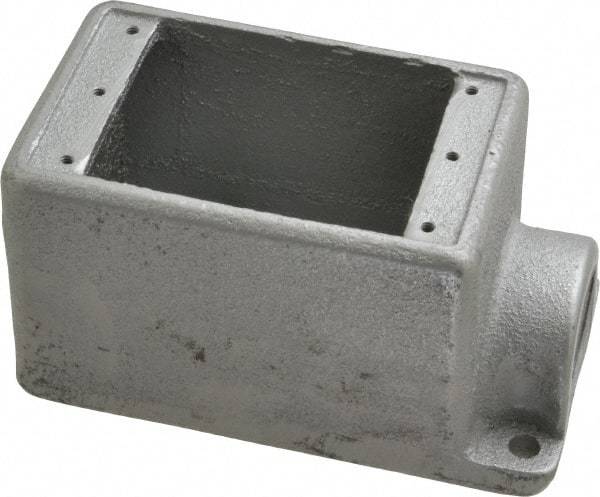 Thomas & Betts - 1 Gang, (1) 1" Knockout, Iron Rectangle Device Box - 2-3/4" Overall Width - Makers Industrial Supply