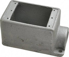 Thomas & Betts - 1 Gang, (1) 1" Knockout, Iron Rectangle Device Box - 2-3/4" Overall Width - Makers Industrial Supply