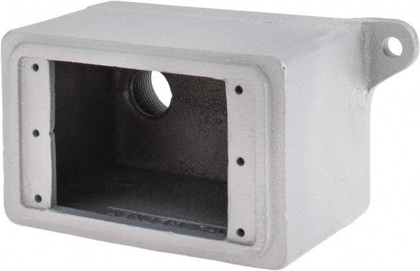 O-Z/Gedney - 1 Gang, 3/4" Knockouts, Iron Rectangle Outlet Box - Weather Resistant - Makers Industrial Supply