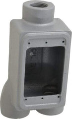 O-Z/Gedney - 1 Gang, 3/4" Knockouts, Iron Rectangle Outlet Box - Weather Resistant - Makers Industrial Supply