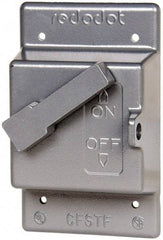 Thomas & Betts - Electrical Outlet Box Aluminum Switch Cover - Includes Gasket & Screw - Makers Industrial Supply