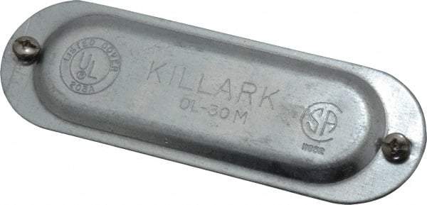 Hubbell Killark - 1" Trade, Steel Conduit Body Cover Plate - Use with Form 35 Conduit Bodies, Form 85 Conduit Bodies - Makers Industrial Supply