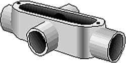 Hubbell Killark - Form 35, X Body, 2" Trade, IMC, Rigid Malleable Iron Conduit Body - Oval, 11-5/8" OAL, 70 cc Capacity, Hazardous & Wet Locations - Makers Industrial Supply