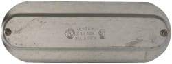 Hubbell Killark - 2-1/2" & 3" Trade, Steel Conduit Body Cover Plate - Use with Form 35 Conduit Bodies, Form 85 Conduit Bodies - Makers Industrial Supply