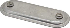 Hubbell Killark - 1" Trade, Aluminum Conduit Body Cover Plate - Use with Form 7 Conduit Bodies - Makers Industrial Supply