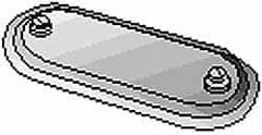 Hubbell Killark - 2-1/2" & 3" Trade, Aluminum Conduit Body Cover Plate - Use with Form 7 Conduit Bodies - Makers Industrial Supply