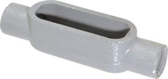 Hubbell Killark - Form 7, C Body, 1/2" Trade, IMC, Rigid Iron Conduit Body - Oval, 5-1/2" OAL, 4 cc Capacity, Gray, Hazardous & Wet Locations - Makers Industrial Supply