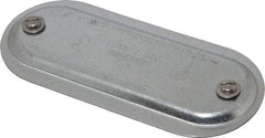 Hubbell Killark - 2" Trade, Steel Conduit Body Cover Plate - Use with Form 7 Conduit Bodies - Makers Industrial Supply