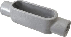 Hubbell Killark - Form 7, C Body, 3/4" Trade, IMC, Rigid Iron Conduit Body - Oval, 6-3/16" OAL, 7 cc Capacity, Gray, Hazardous & Wet Locations - Makers Industrial Supply