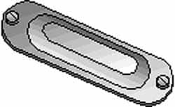 Hubbell Killark - 3-1/2" & 4" Trade, Aluminum Conduit Body Cover Plate - Use with Form 35 Conduit Bodies, Form 85 Conduit Bodies - Makers Industrial Supply