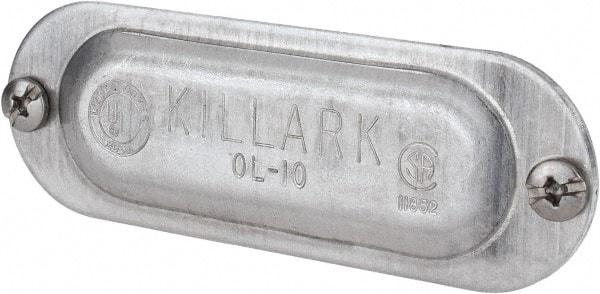 Hubbell Killark - 1/2" Trade, Aluminum Conduit Body Cover Plate - Use with Form 35 Conduit Bodies, Form 85 Conduit Bodies - Makers Industrial Supply