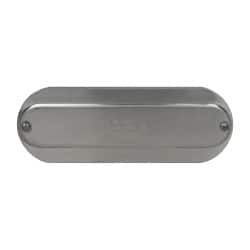 Hubbell Killark - 2-1/2" & 3" Trade, Aluminum Conduit Body Cover Plate - Use with Form 35 Conduit Bodies, Form 85 Conduit Bodies - Makers Industrial Supply