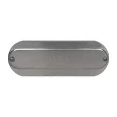 Hubbell Killark - 2-1/2" & 3" Trade, Aluminum Conduit Body Cover Plate - Use with Form 35 Conduit Bodies, Form 85 Conduit Bodies - Makers Industrial Supply