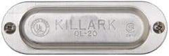 Hubbell Killark - 3/4" Trade, Aluminum Conduit Body Cover Plate - Use with Form 35 Conduit Bodies, Form 85 Conduit Bodies - Makers Industrial Supply