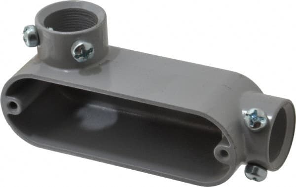 Hubbell Killark - LL Body, 3/4" Trade, EMT Aluminum Conduit Body - Oval, 5-1/8" OAL, Dry Locations - Makers Industrial Supply