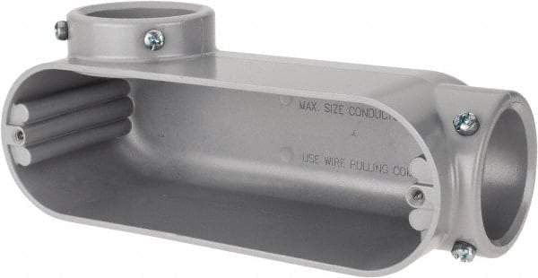 Hubbell Killark - LL Body, 2" Trade, EMT Aluminum Conduit Body - Oval, 9-7/32" OAL, Dry Locations - Makers Industrial Supply