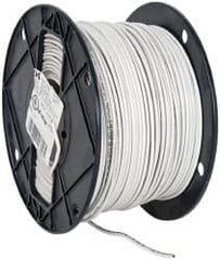 Southwire - THHN/THWN, 14 AWG, 15 Amp, 500' Long, Solid Core, 1 Strand Building Wire - White, Thermoplastic Insulation - Makers Industrial Supply