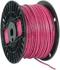 Southwire - THHN/THWN, 14 AWG, 15 Amp, 500' Long, Solid Core, 1 Strand Building Wire - Red, Thermoplastic Insulation - Makers Industrial Supply