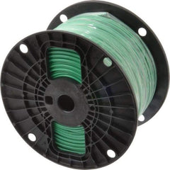 Southwire - THHN/THWN, 14 AWG, 15 Amp, 500' Long, Solid Core, 1 Strand Building Wire - Green, Thermoplastic Insulation - Makers Industrial Supply