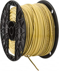 Southwire - THHN/THWN, 14 AWG, 15 Amp, 500' Long, Solid Core, 1 Strand Building Wire - Yellow, Thermoplastic Insulation - Makers Industrial Supply