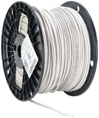 Southwire - THHN/THWN, 14 AWG, 15 Amp, 500' Long, Stranded Core, 19 Strand Building Wire - White, Thermoplastic Insulation - Makers Industrial Supply