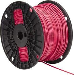 Southwire - THHN/THWN, 14 AWG, 15 Amp, 500' Long, Stranded Core, 19 Strand Building Wire - Red, Thermoplastic Insulation - Makers Industrial Supply