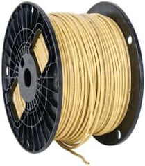 Southwire - THHN/THWN, 14 AWG, 15 Amp, 500' Long, Stranded Core, 19 Strand Building Wire - Yellow, Thermoplastic Insulation - Makers Industrial Supply