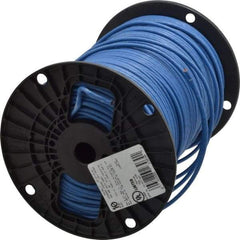 Southwire - THHN/THWN, 10 AWG, 30 Amp, 500' Long, Stranded Core, 19 Strand Building Wire - Blue, Thermoplastic Insulation - Makers Industrial Supply