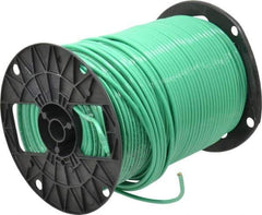 Southwire - THHN/THWN, 10 AWG, 30 Amp, 500' Long, Stranded Core, 19 Strand Building Wire - Green, Thermoplastic Insulation - Makers Industrial Supply