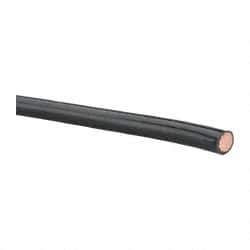 Southwire - THHN/THWN, 4 AWG, 70 Amp, 500' Long, Stranded Core, 19 Strand Building Wire - Black, Thermoplastic Insulation - Makers Industrial Supply