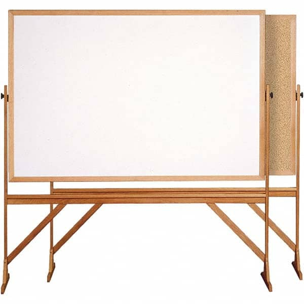 Ghent - Whiteboards & Magnetic Dry Erase Boards Type: Reversible Dry Erase/Corkboard Height (Inch): 71-3/4 - Makers Industrial Supply